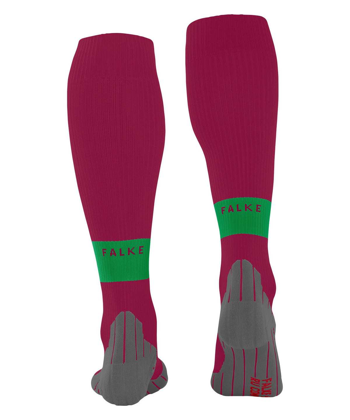 Dámské Sports Socks Falke RU Compression Energy Running Knee-high Socks Červené | 4786HLNQY