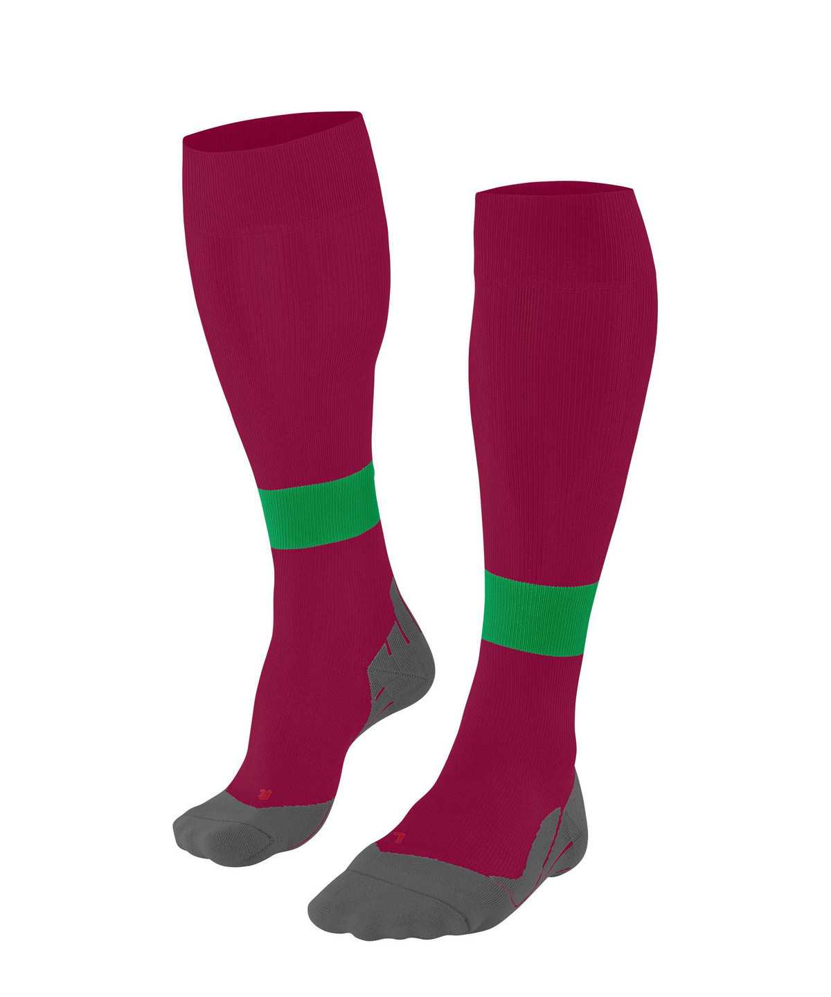 Dámské Sports Socks Falke RU Compression Energy Running Knee-high Socks Červené | 4786HLNQY