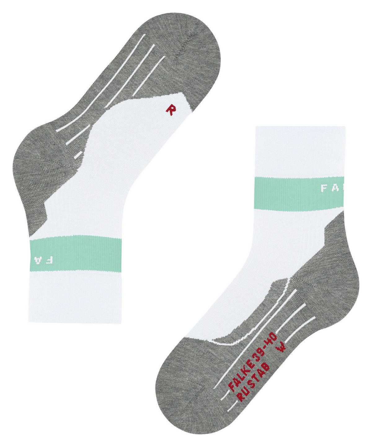 Dámské Sports Socks Falke RU Compression Stabilizing Running Socks Bílé | 5912XULCK