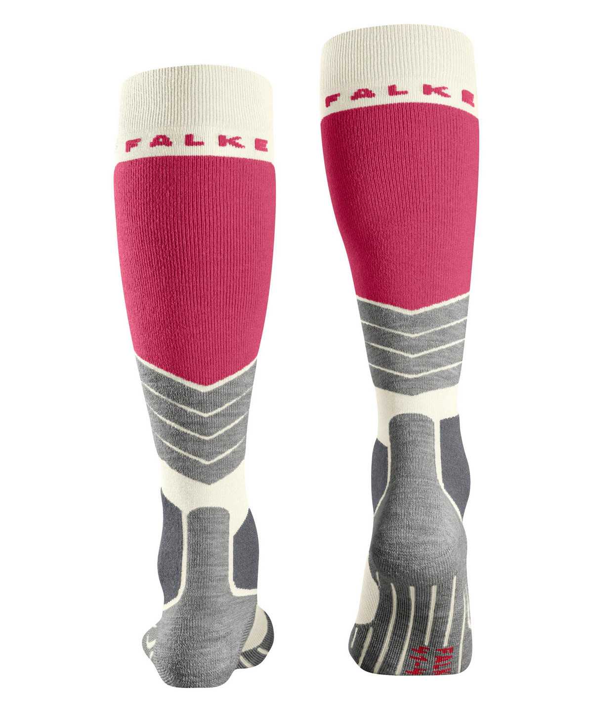 Dámské Sports Socks Falke SK2 Intermediate Skiing Knee-high Socks Bílé | 3549URMVX