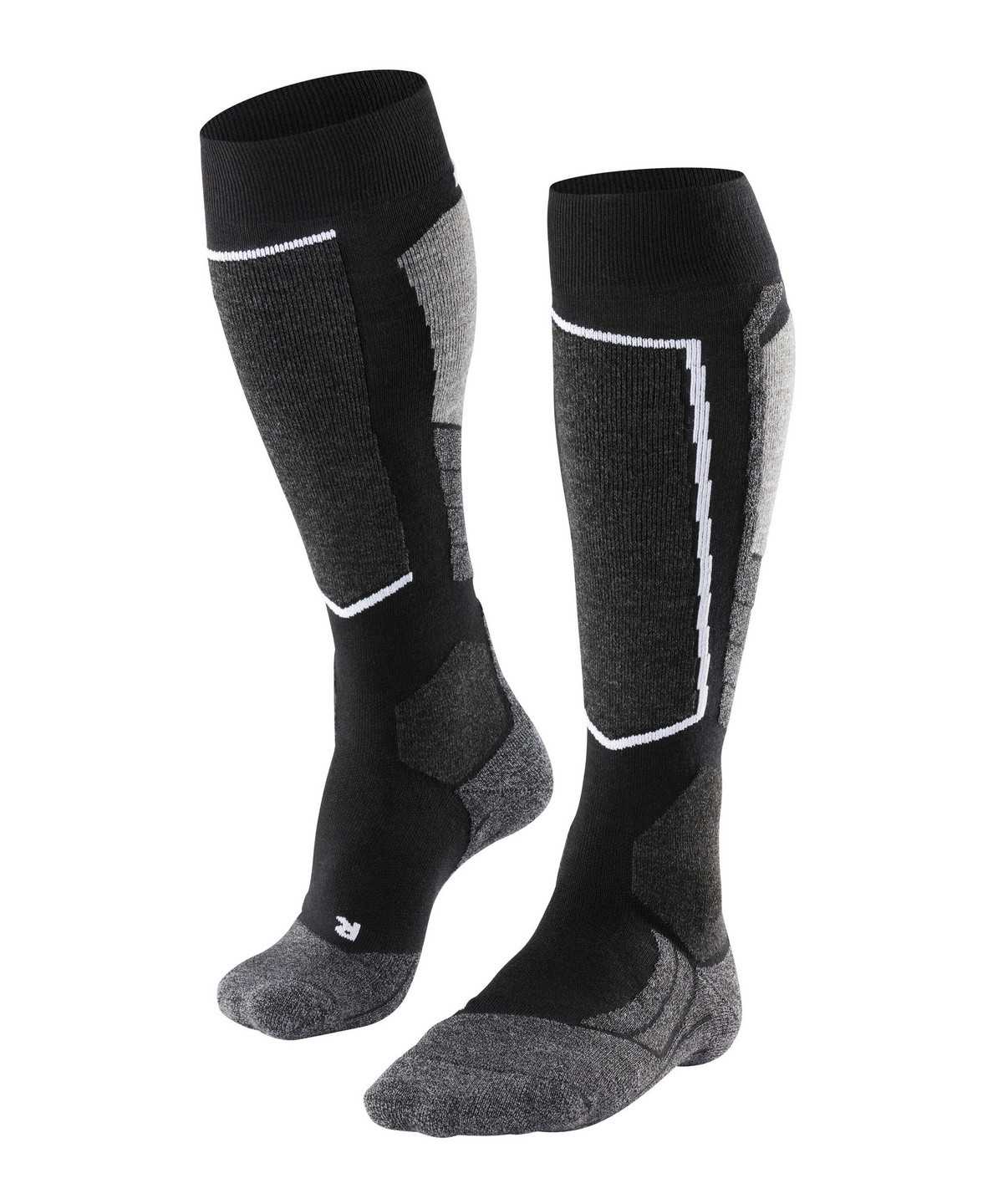 Dámské Sports Socks Falke SK2 Intermediate Skiing Knee-high Socks Černé | 3569GNDEJ