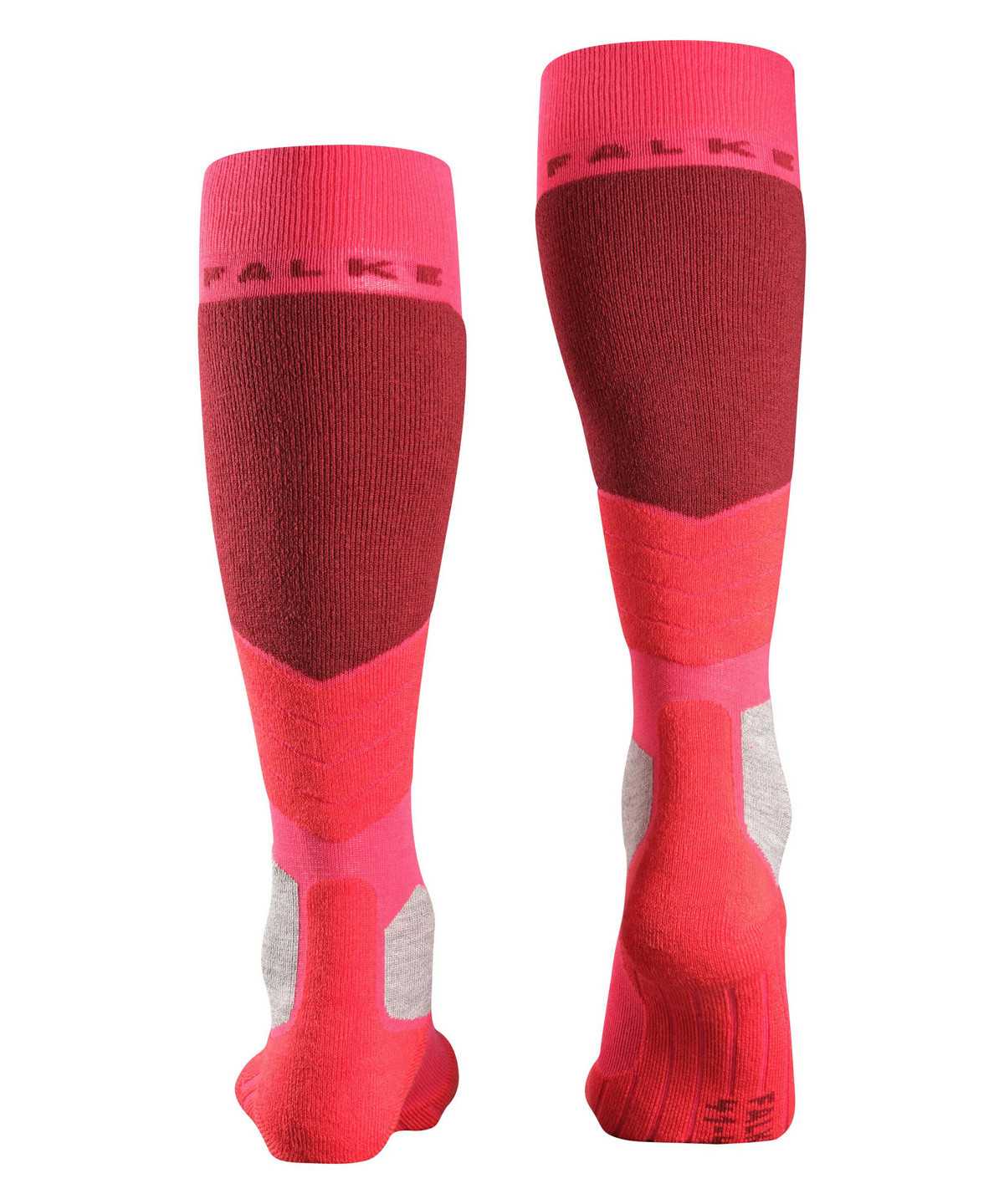 Dámské Sports Socks Falke SK2 Intermediate Skiing Knee-high Socks Červené | 6580ALDXM