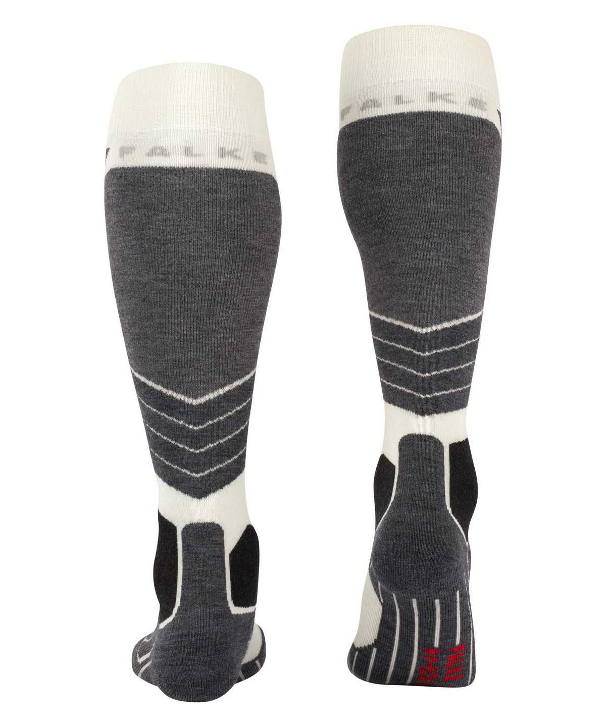 Dámské Sports Socks Falke SK2 Intermediate Wool Skiing Knee-high Socks Bílé | 1670PHQFI