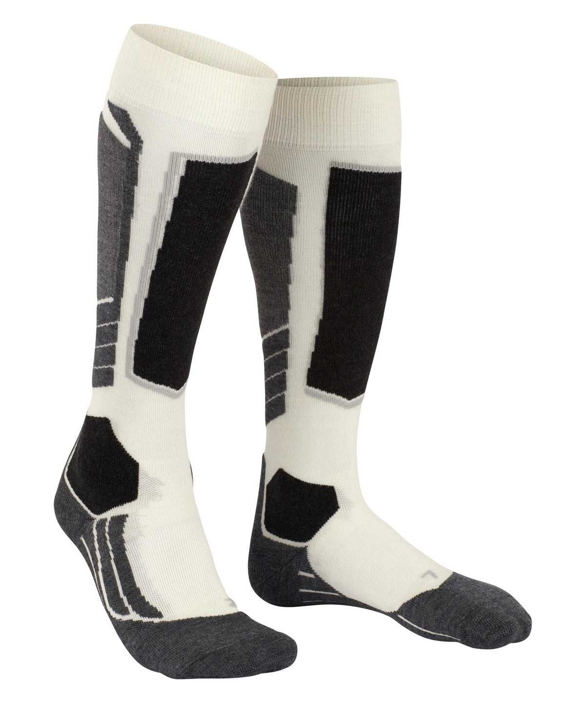 Dámské Sports Socks Falke SK2 Intermediate Wool Skiing Knee-high Socks Bílé | 1670PHQFI