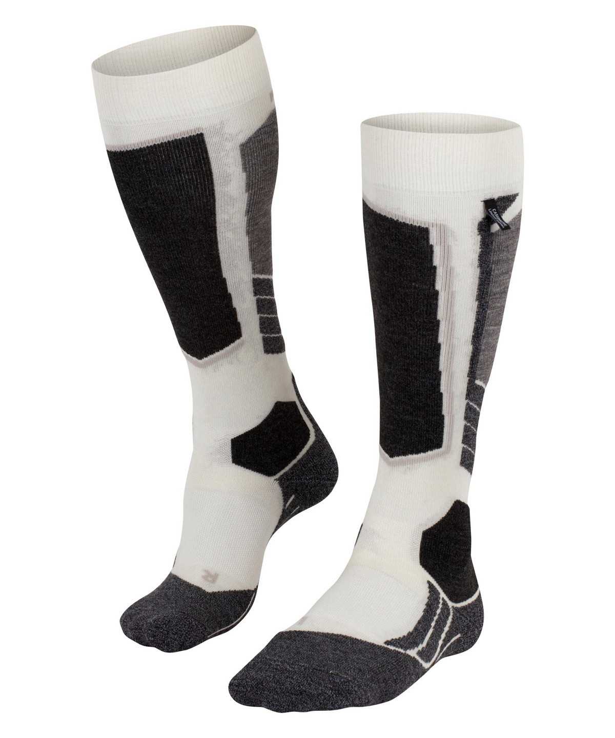 Dámské Sports Socks Falke SK2 Intermediate Skiing Knee-high Socks Bílé | 1480IKMHZ