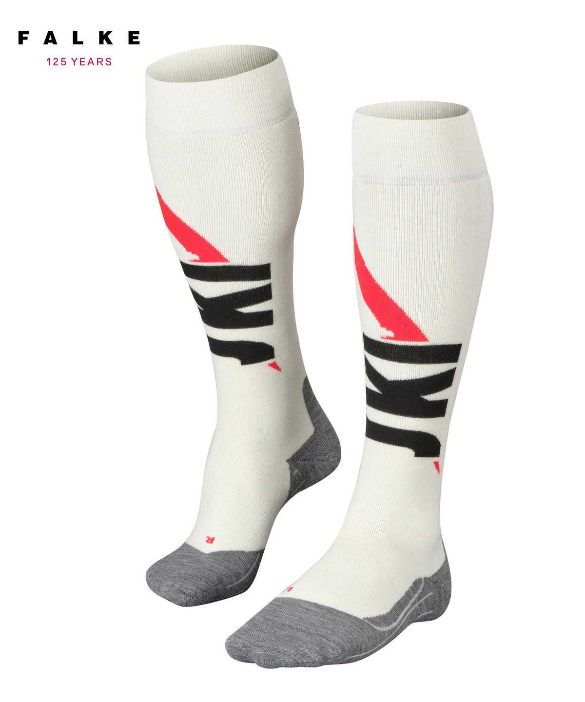 Dámské Sports Socks Falke SK4 125 Years Skiing Knee-high Socks Bílé | 7345EZDKQ