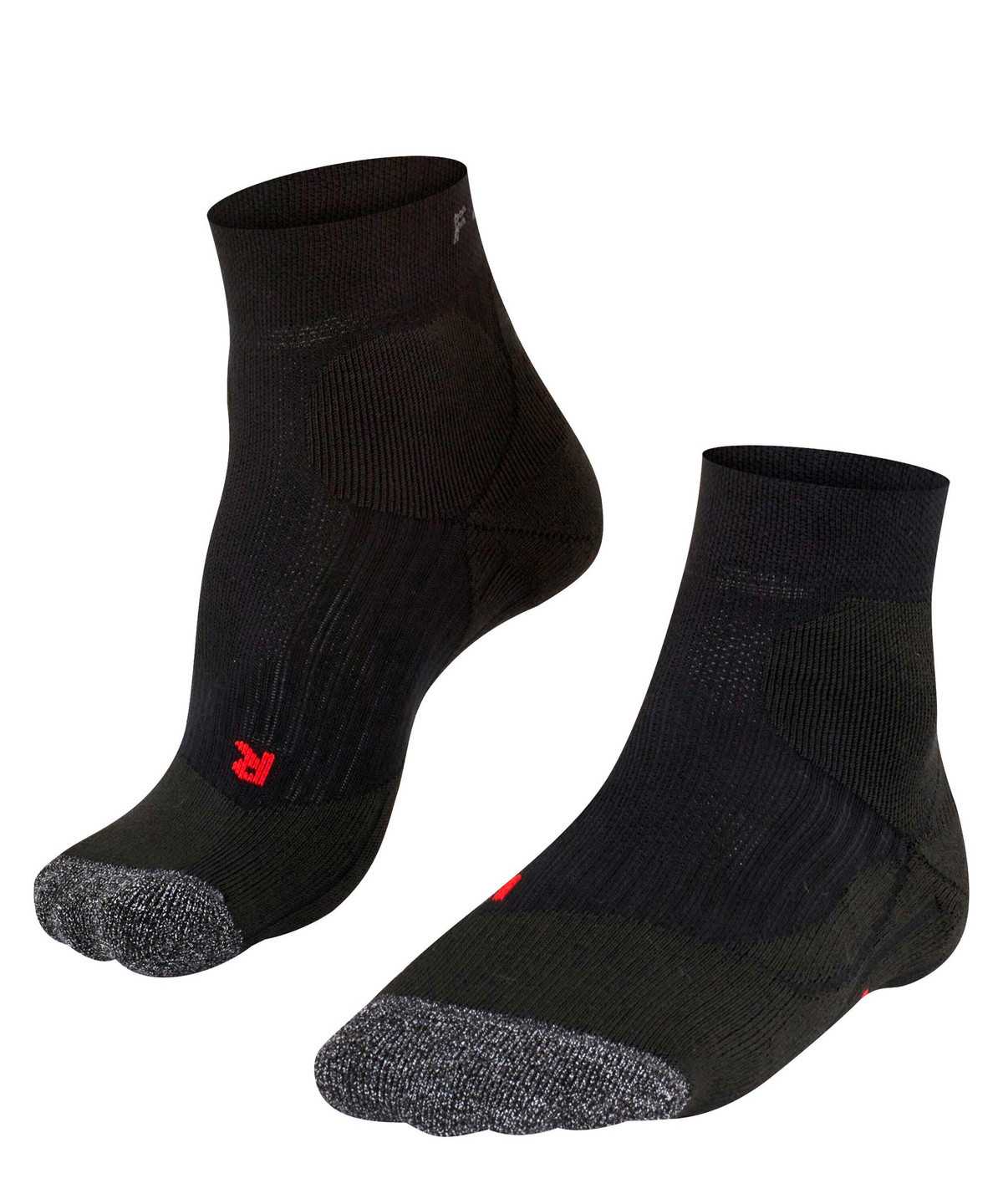 Dámské Sports Socks Falke TE2 Short Tennis Short sock Černé | 6923EJUFP