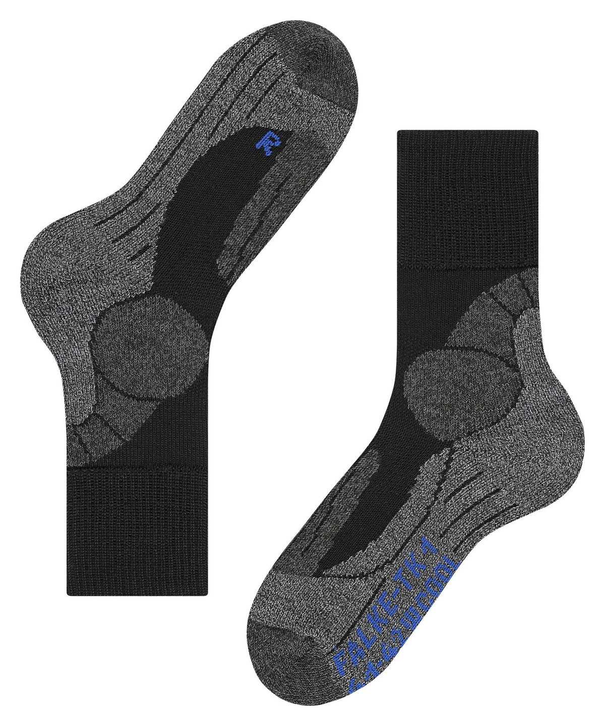 Dámské Sports Socks Falke TK1 Adventure Cool Trekking Socks Černé | 4932UNBCZ