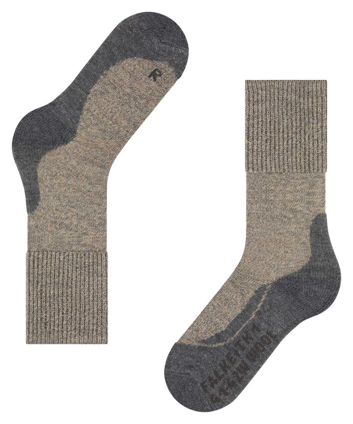 Dámské Sports Socks Falke TK1 Adventure Wool Trekking Socks Béžový | 6147AQLOF