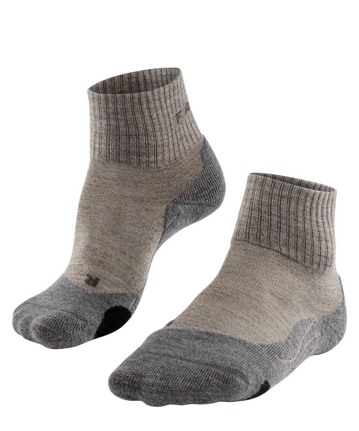 Dámské Sports Socks Falke TK2 Explore Wool Short Trekking Short sock Béžový | 4509VRWLY