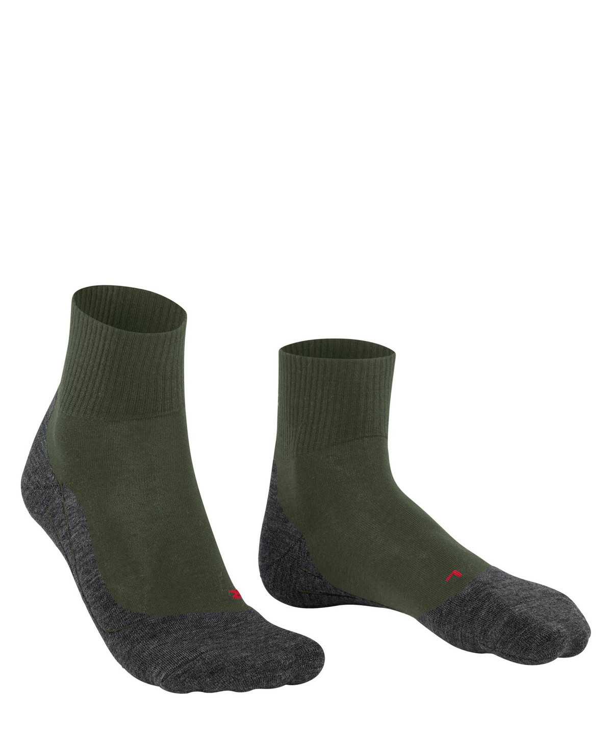 Dámské Sports Socks Falke TK5 Wander Wool Short Trekking Short sock Zelene | 7932ENKJX