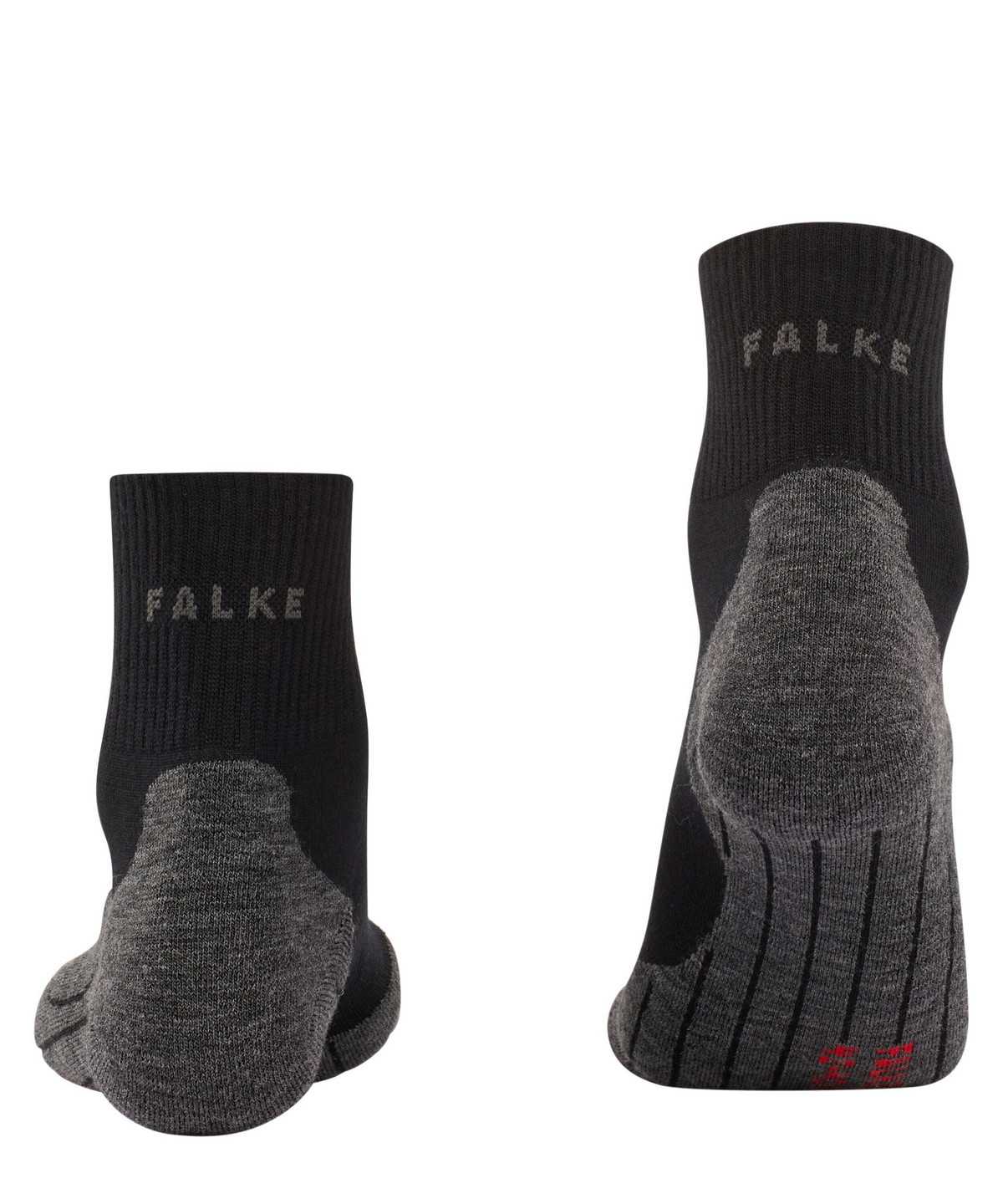 Dámské Sports Socks Falke TK5 Wander Wool Short Trekking Short sock Černé | 9527BYVIX