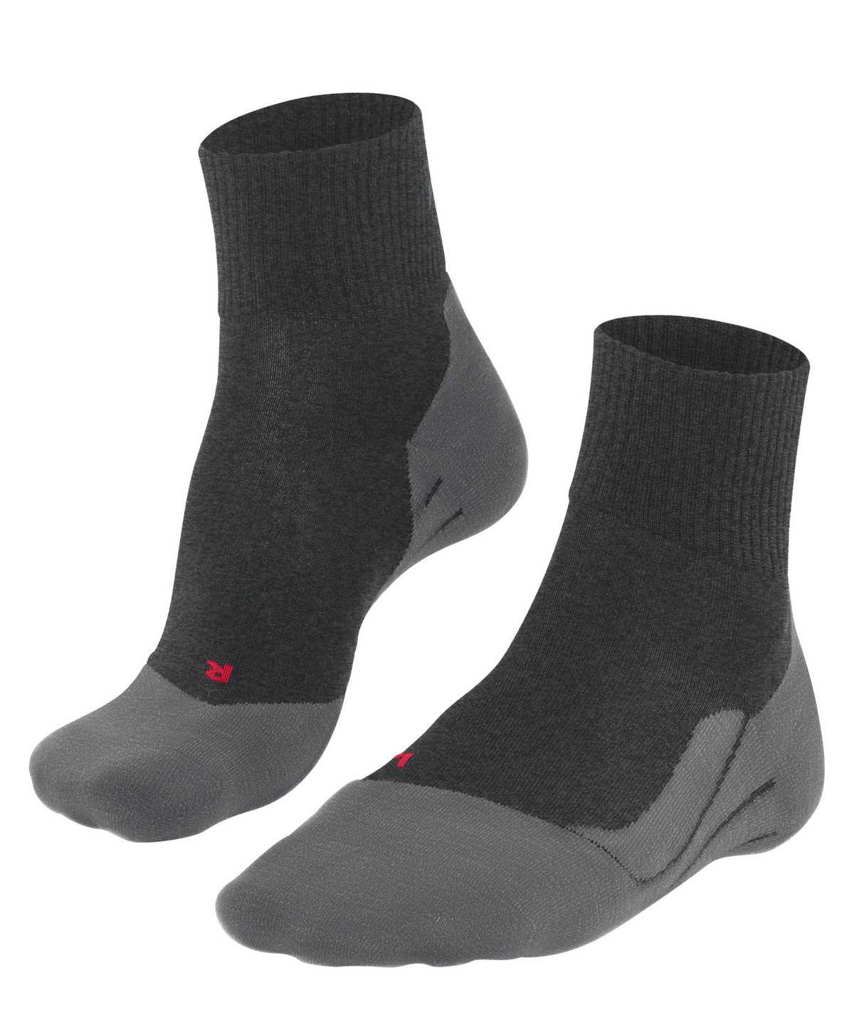 Dámské Sports Socks Falke TK5 Wander Wool Short Trekking Short sock Šedé | 1968YFSDT