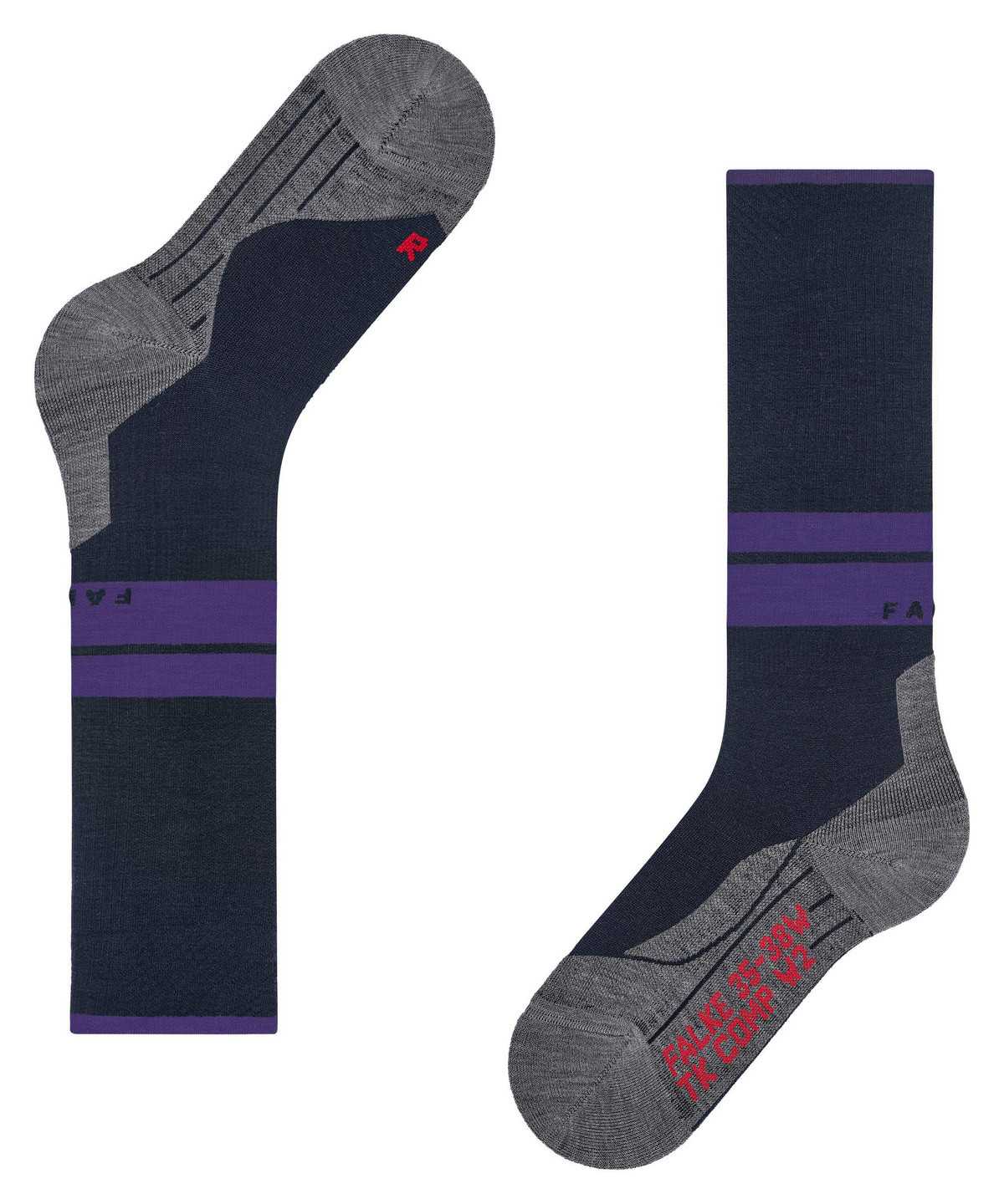 Dámské Sports Socks Falke TK Compression Energy Trekking Knee-high Socks Blankyt | 9028MRKYV