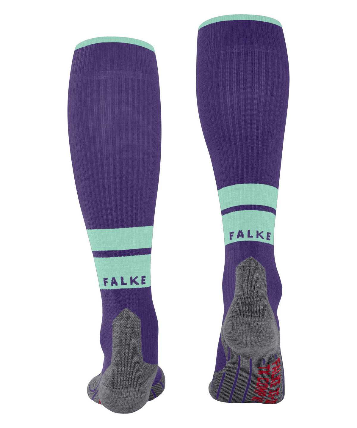 Dámské Sports Socks Falke TK Compression Energy Trekking Knee-high Socks Fialové | 2896GCIEH