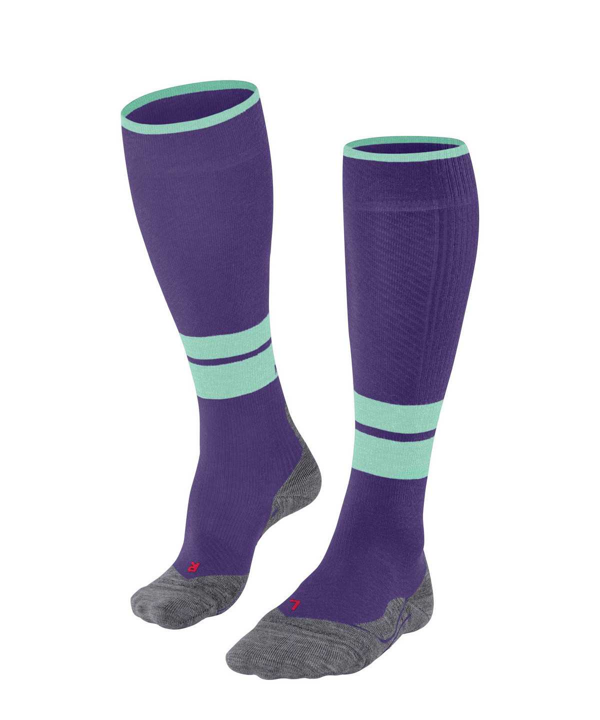 Dámské Sports Socks Falke TK Compression Energy Trekking Knee-high Socks Fialové | 2896GCIEH