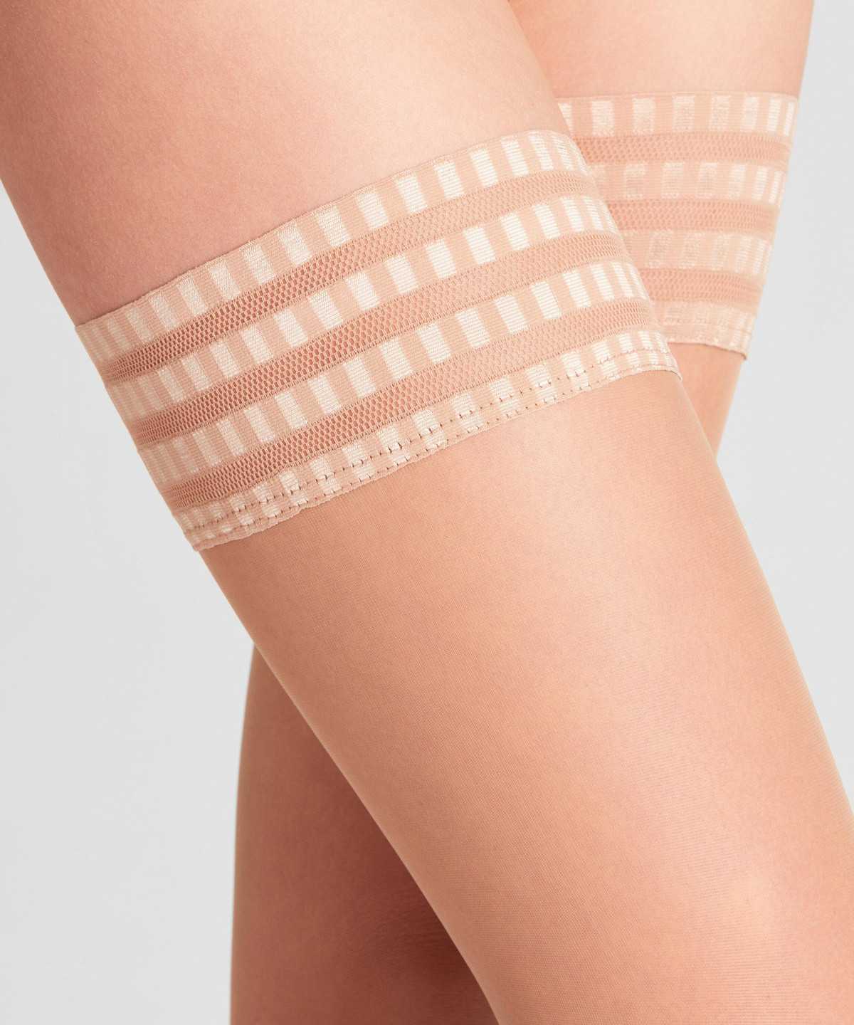 Dámské Thigh Highs Falke Pure Matt 20 DEN Stay-ups Béžový | 8740CIOEL