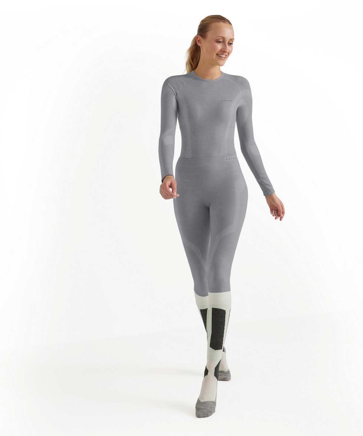 Dámské Tights Falke Tights Wool-Tech Šedé | 9172TGLSI