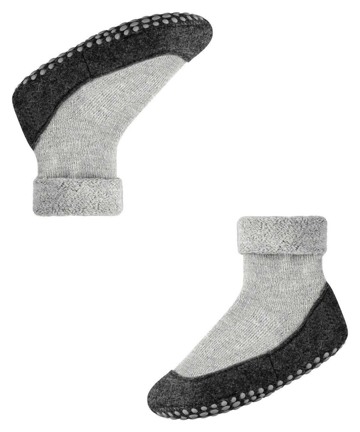 Dětské House Socks & Slippers Falke Cosyshoe Teens Slippers Šedé | 2108SKHZA