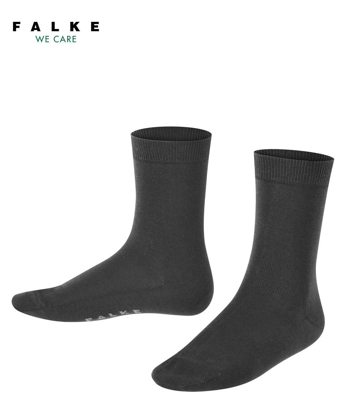 Dětské Ponožky Falke Cotton Finesse Socks Černé | 9764PDGZJ