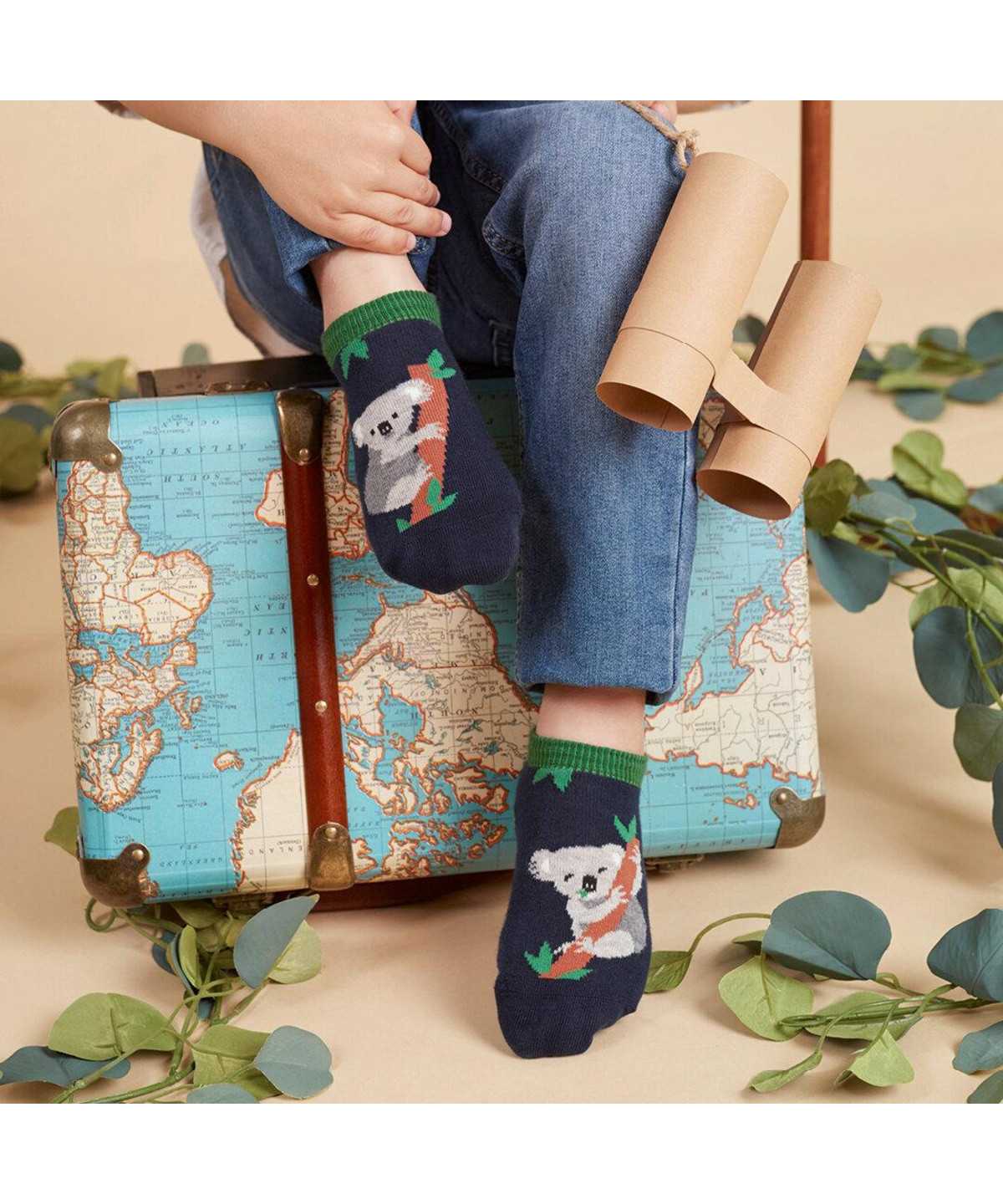 Dětské Ponožky Falke Koala Friends Sneaker socks Bílé | 5029YORNQ