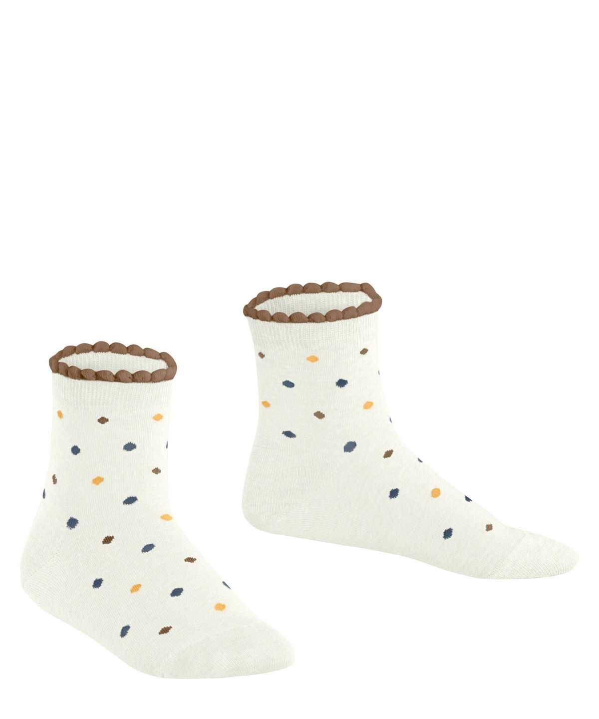 Dětské Ponožky Falke Multidot Short sock Bílé | 7506SGCNQ