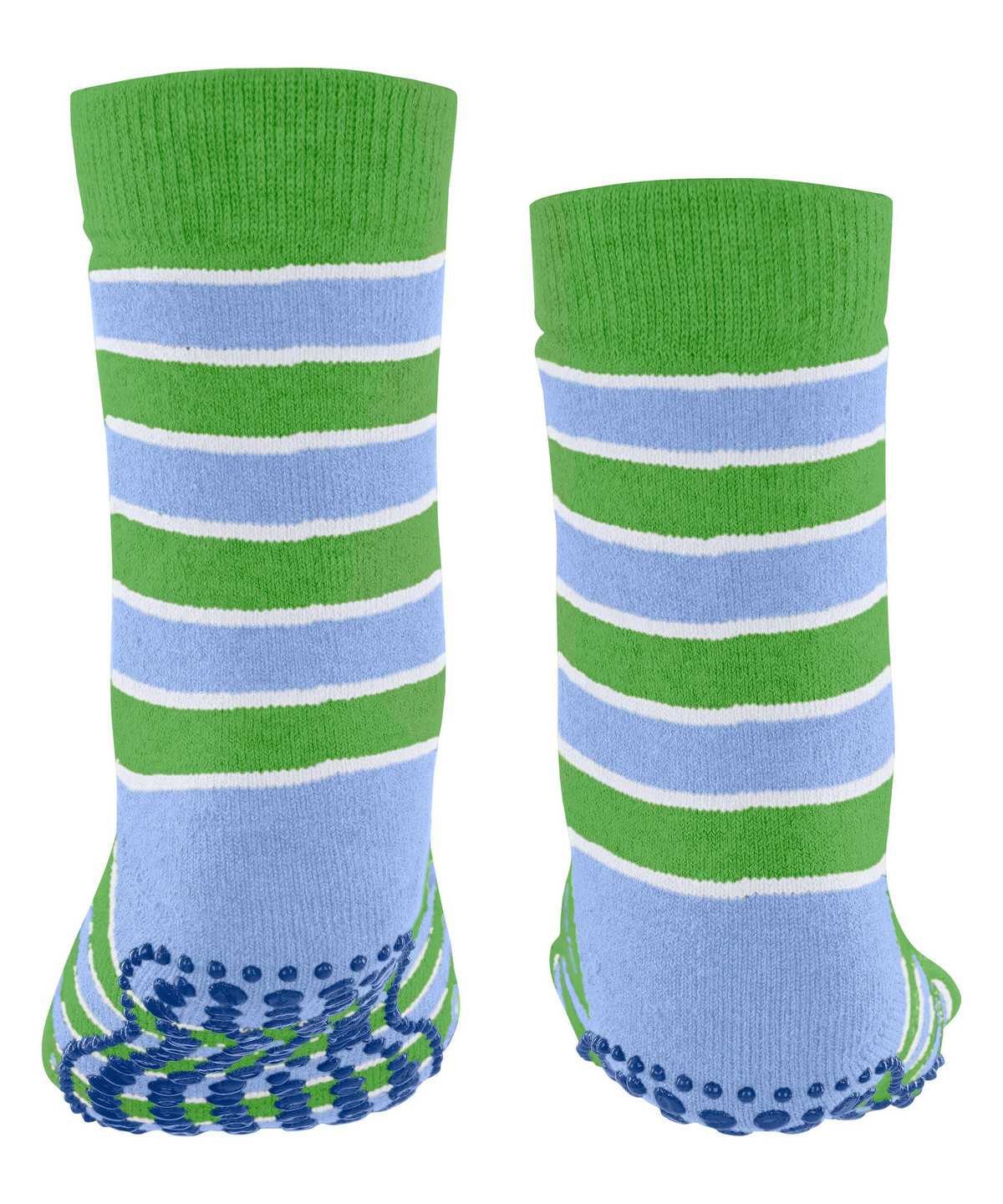 Dětské Ponožky Falke Simple Stripes House socks Zelene | 7034QVOUG