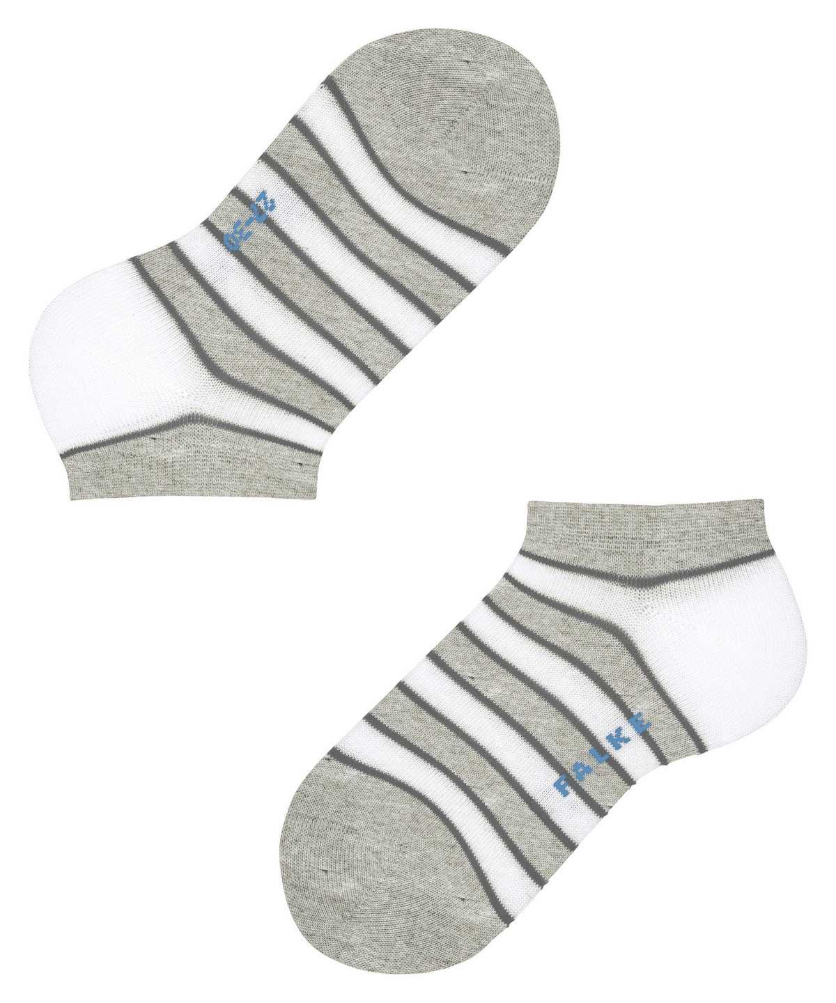 Dětské Ponožky Falke Simple Stripes Sneaker socks Šedé | 5034JGYSA