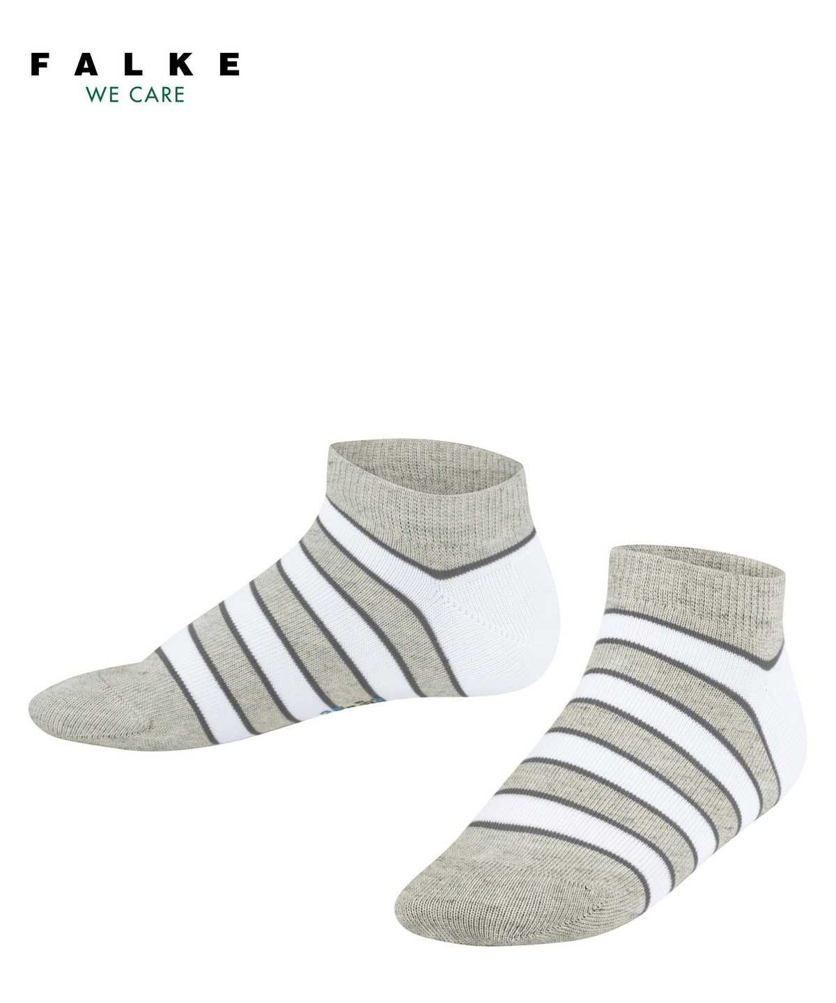 Dětské Ponožky Falke Simple Stripes Sneaker socks Šedé | 5034JGYSA