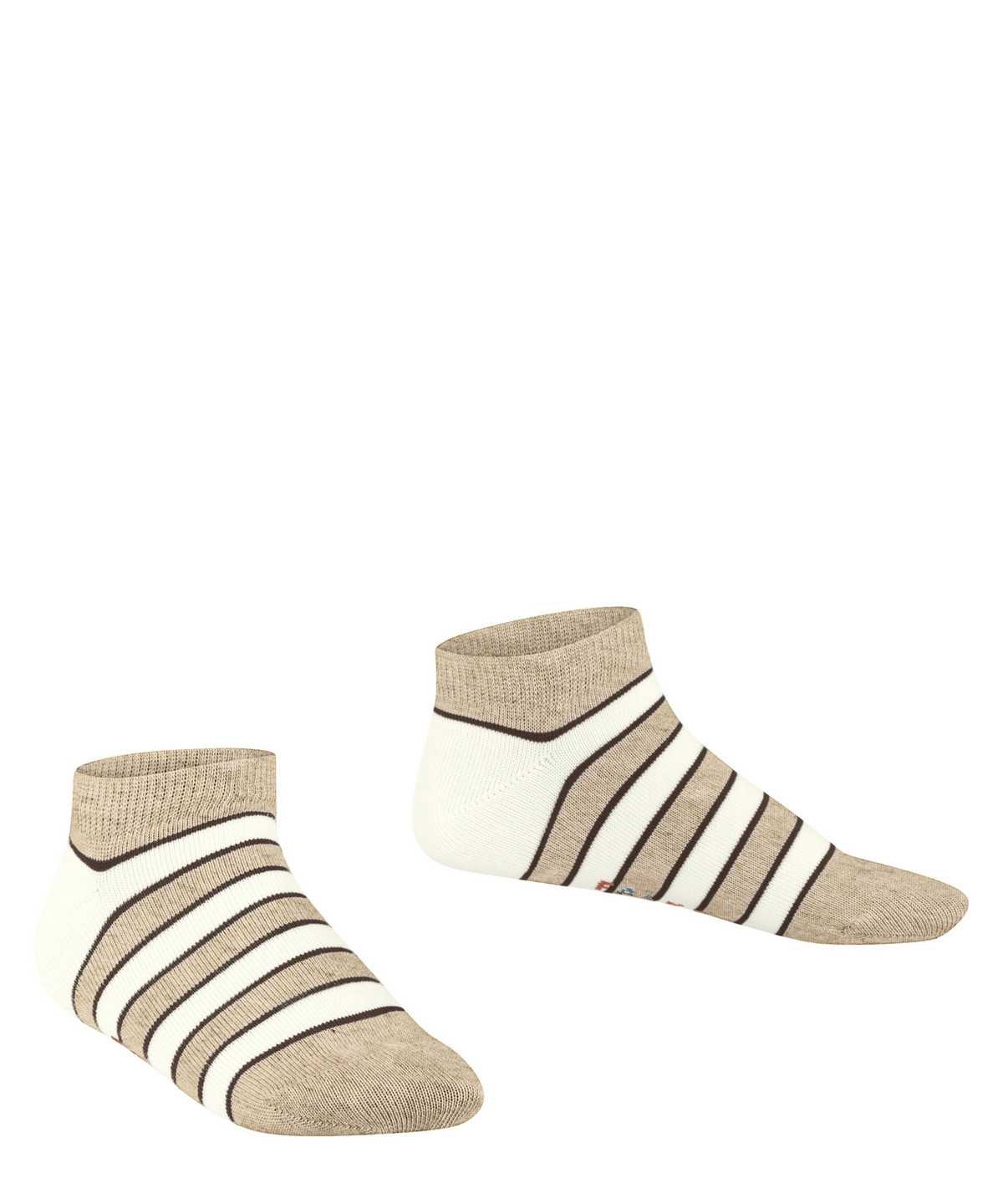 Dětské Ponožky Falke Simple Stripes Sneaker socks Béžový | 7604UQACP