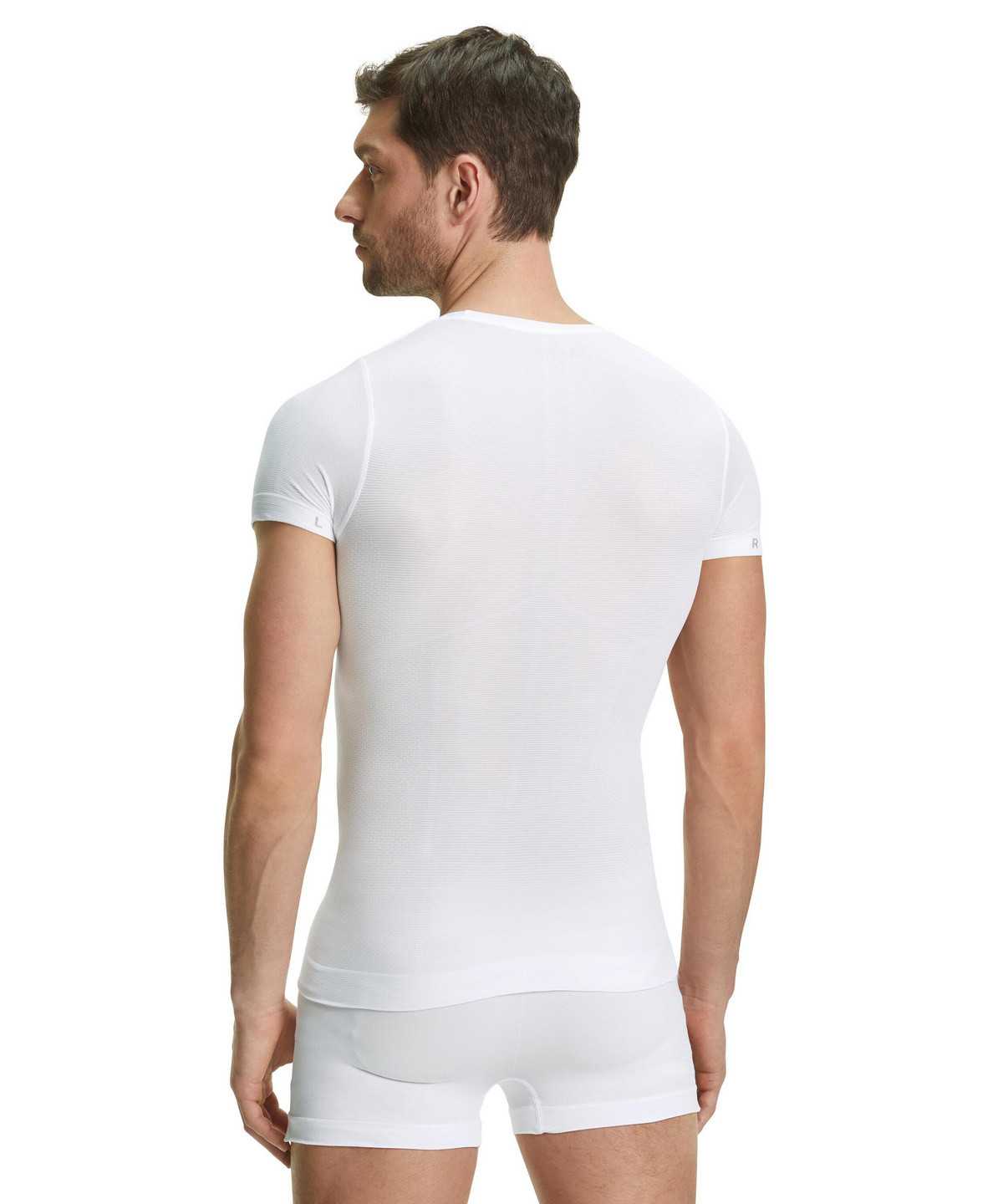 Pánské Functional Underwear Falke T-Shirt Ultralight Cool Bílé | 9327KQWTJ