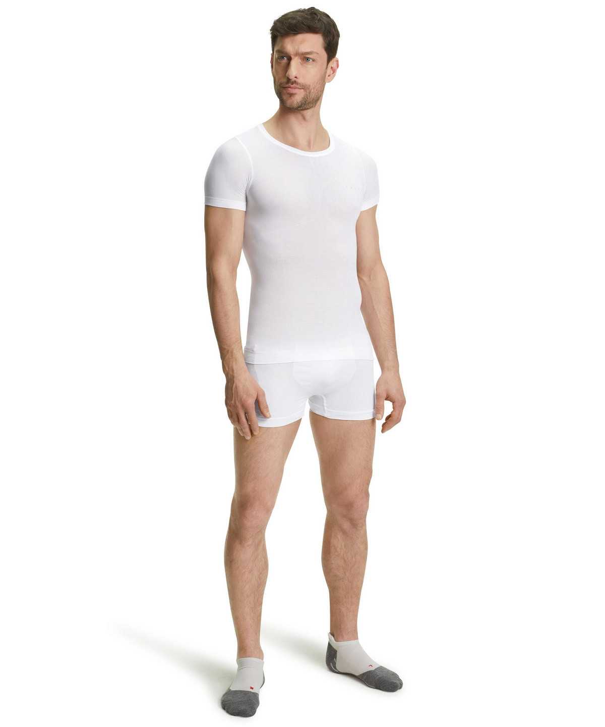 Pánské Functional Underwear Falke T-Shirt Ultralight Cool Bílé | 9327KQWTJ