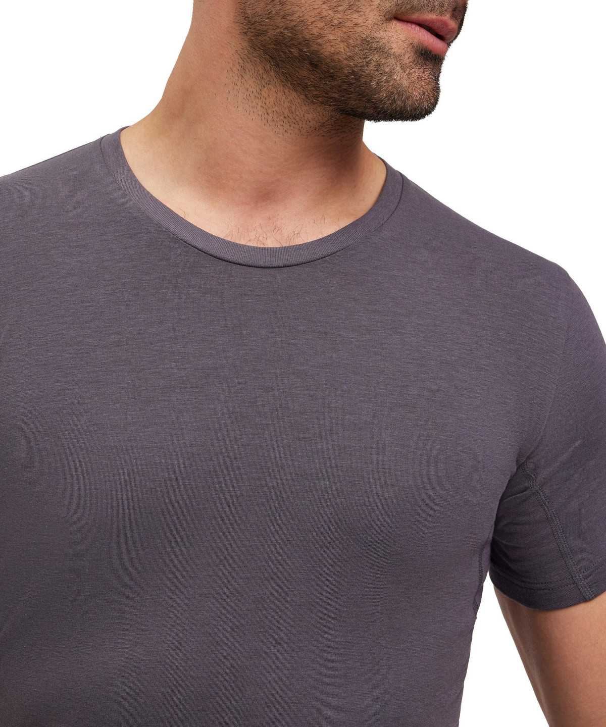 Pánské Košile S Krátkým Rukávem Falke T-Shirt Round-neck Daily Climate Control Šedé | 1547ETZDR