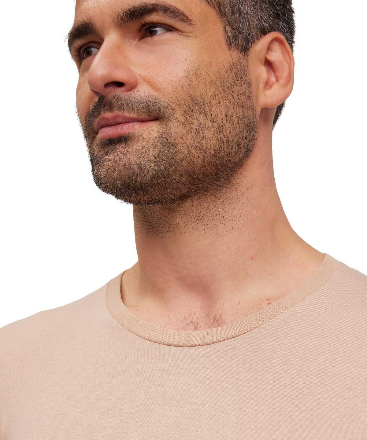 Pánské Košile S Krátkým Rukávem Falke T-Shirt Round-neck Daily Climate Control Hnědé | 6581CSJTE