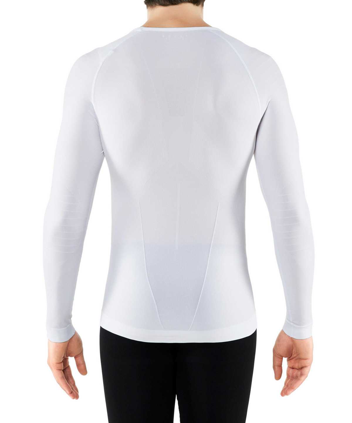 Pánské Long Sleeve T-Shirts Falke Long sleeve shirt Warm Bílé | 9042KGUEB