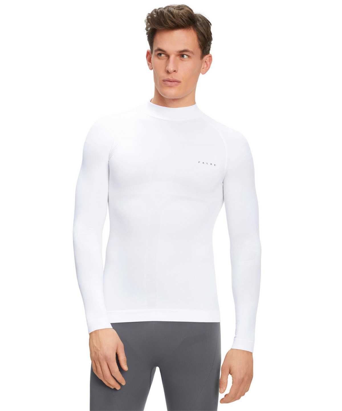 Pánské Long Sleeve T-Shirts Falke Long sleeve shirt Warm Bílé | 7189QKIXS