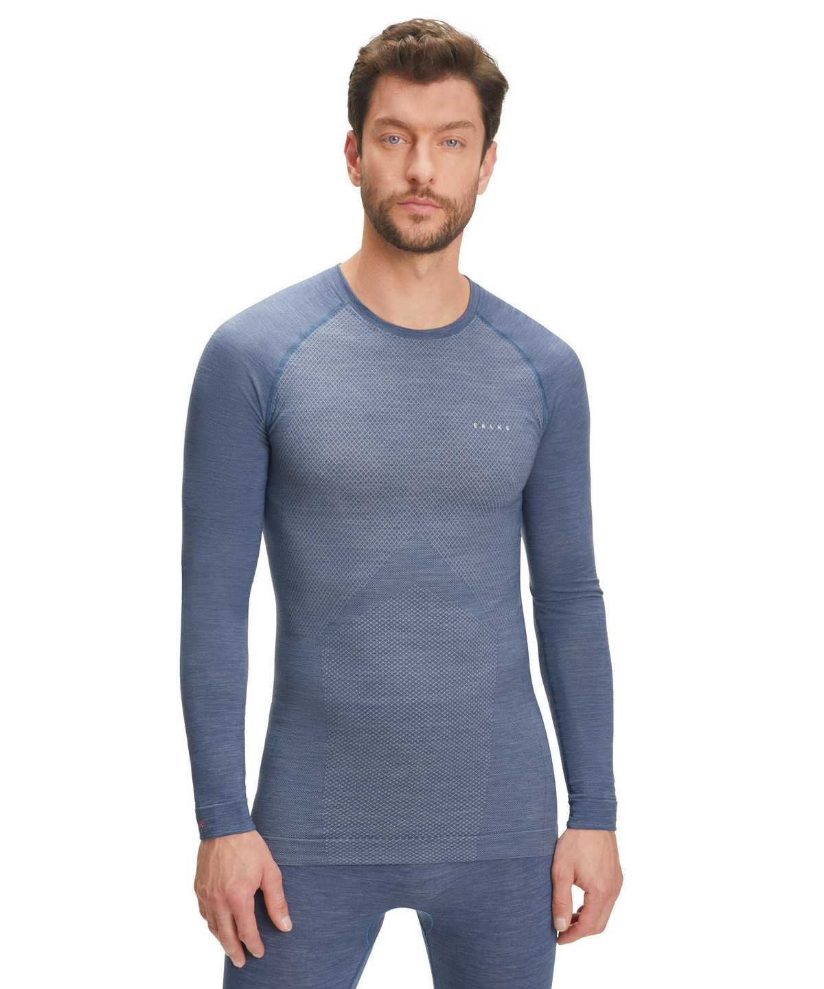 Pánské Long Sleeve T-Shirts Falke Long sleeve shirt Wool-Tech Light Blankyt | 3169OFKMP