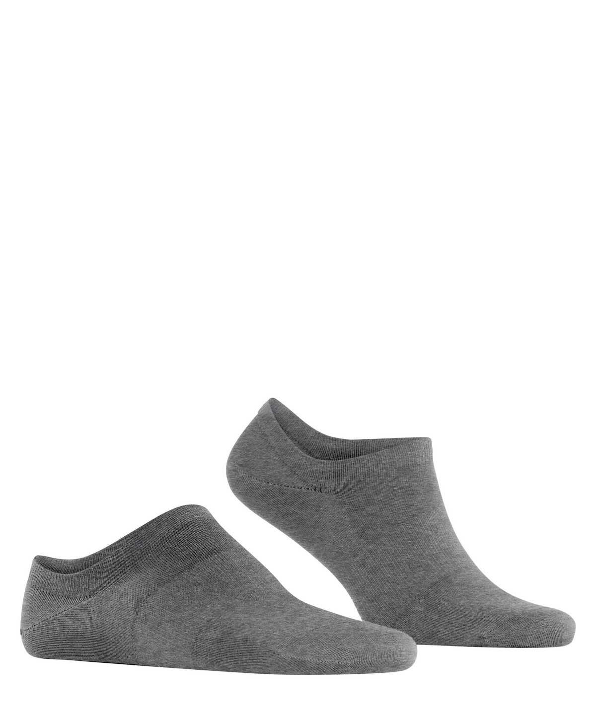 Pánské No Show Socks Falke ClimaWool Invisibles Šedé | 8375XDKGU