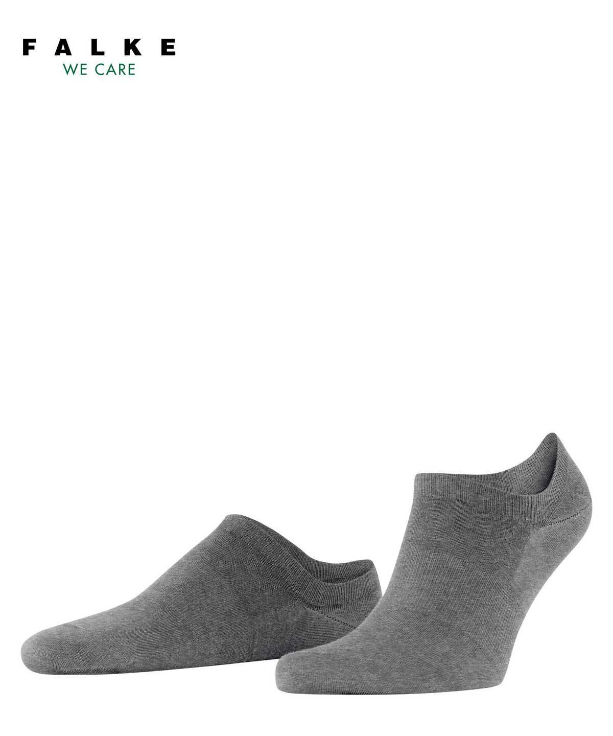 Pánské No Show Socks Falke ClimaWool Invisibles Šedé | 8375XDKGU