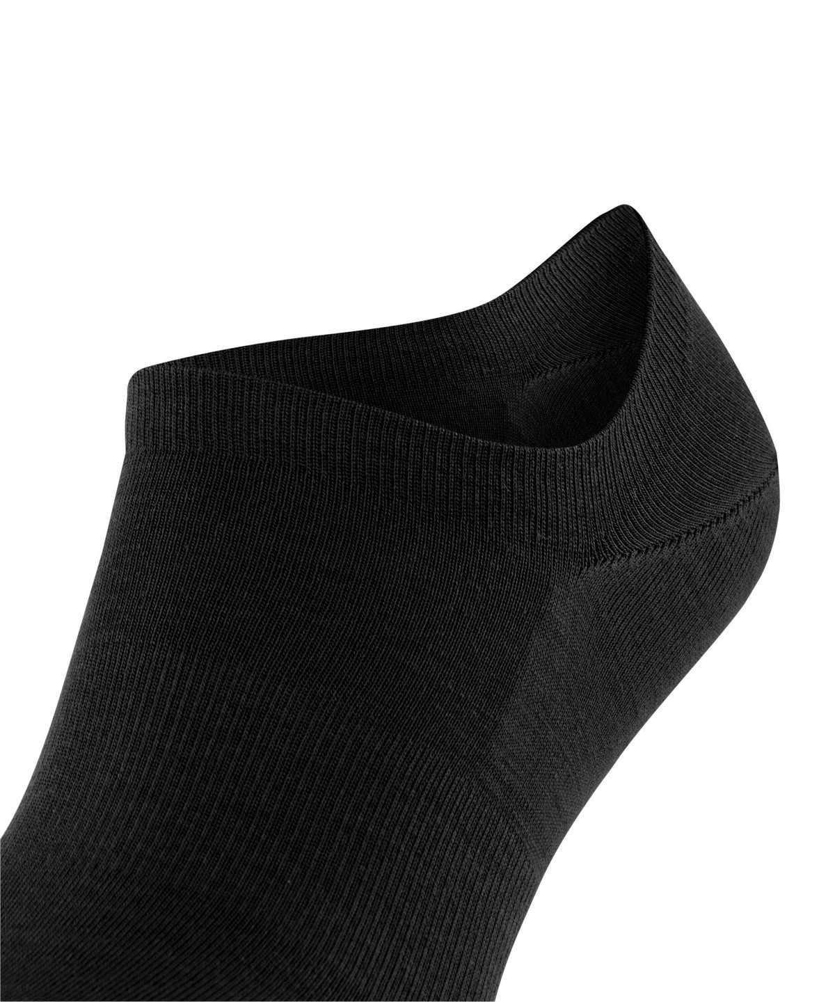 Pánské No Show Socks Falke ClimaWool Invisibles Černé | 2580MNWVZ