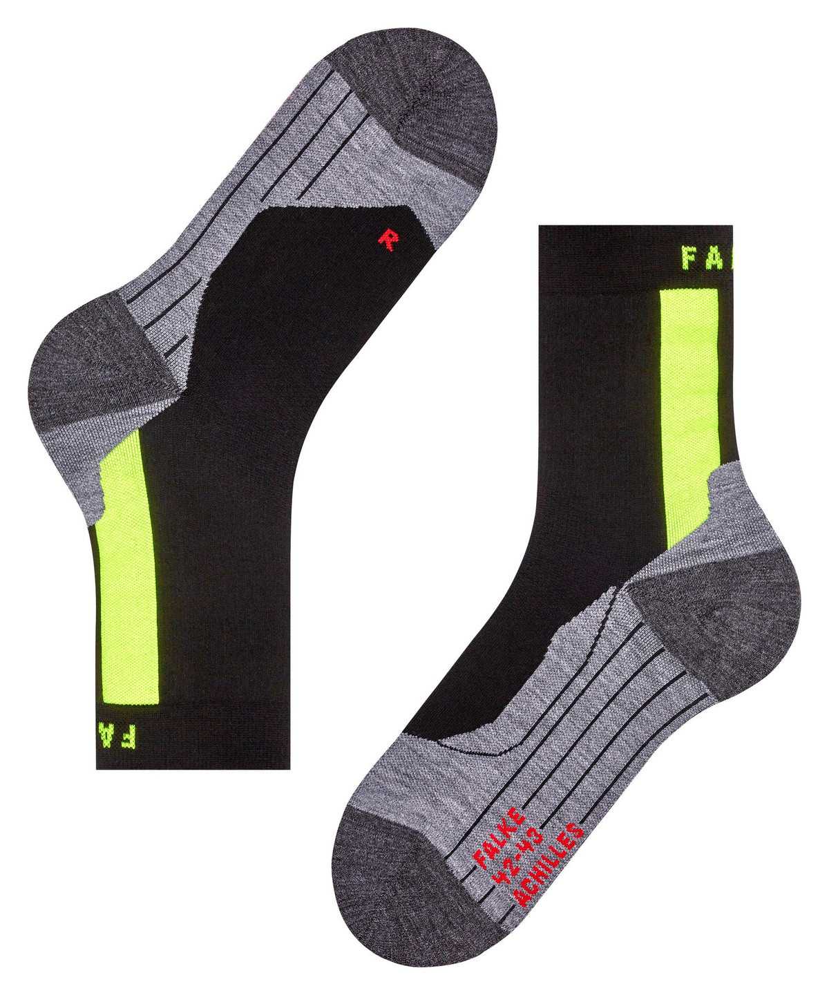 Pánské Ponožky Falke Achilles Socks Health Černé | 6320MBVFL