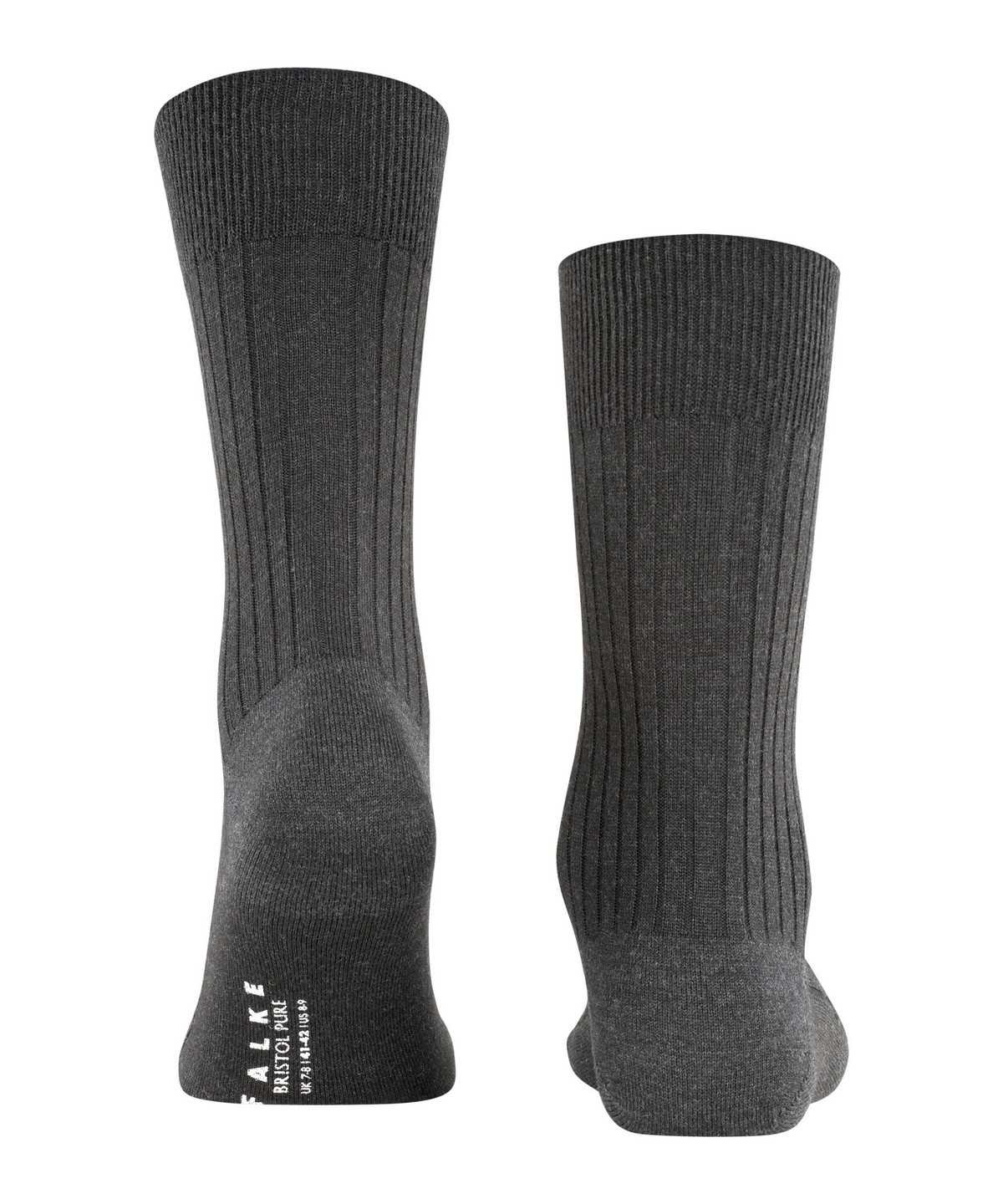 Pánské Ponožky Falke Bristol Pure Socks Šedé | 5746DOJLF