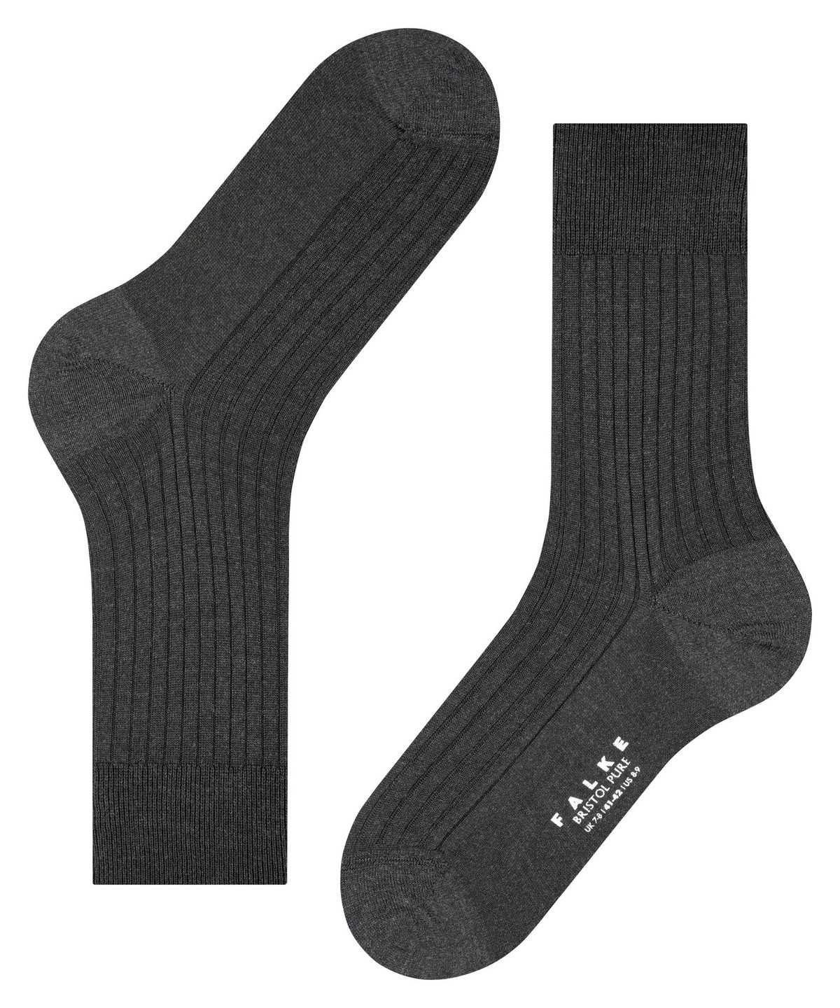 Pánské Ponožky Falke Bristol Pure Socks Šedé | 5746DOJLF