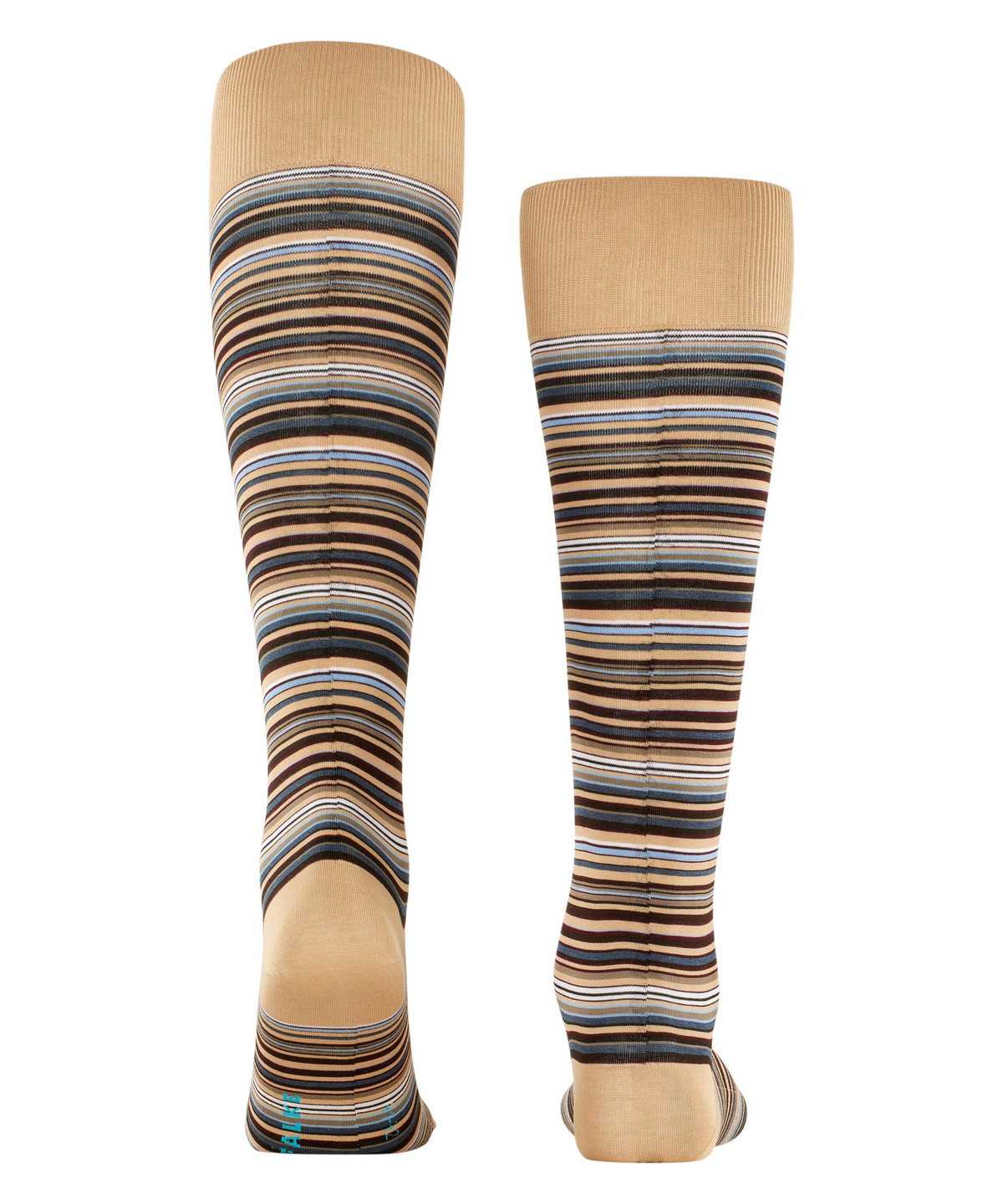 Pánské Ponožky Falke Microblock Knee-high Socks Béžový | 0859FXPES