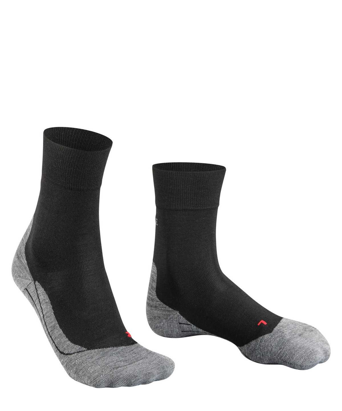 Pánské Ponožky Falke RU4 Endurance Wool Running Socks Černé | 9576TXWSV