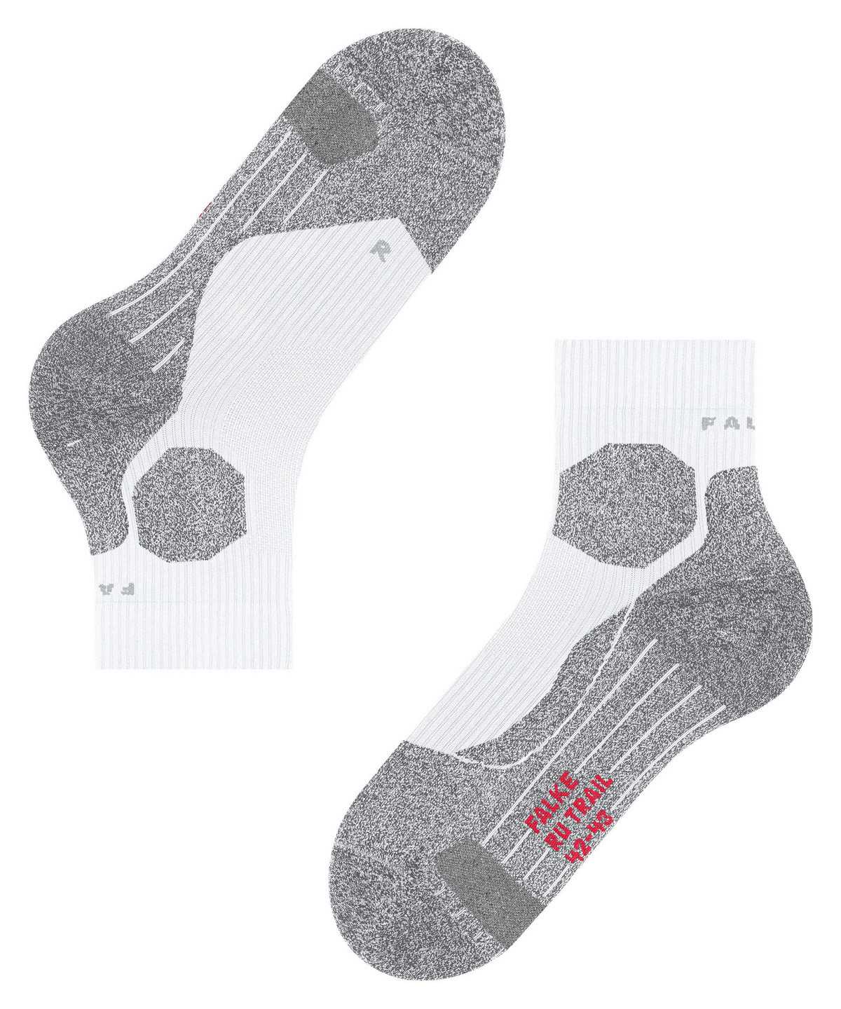 Pánské Ponožky Falke RU Trail Grip Running Socks Bílé | 1356SPELB