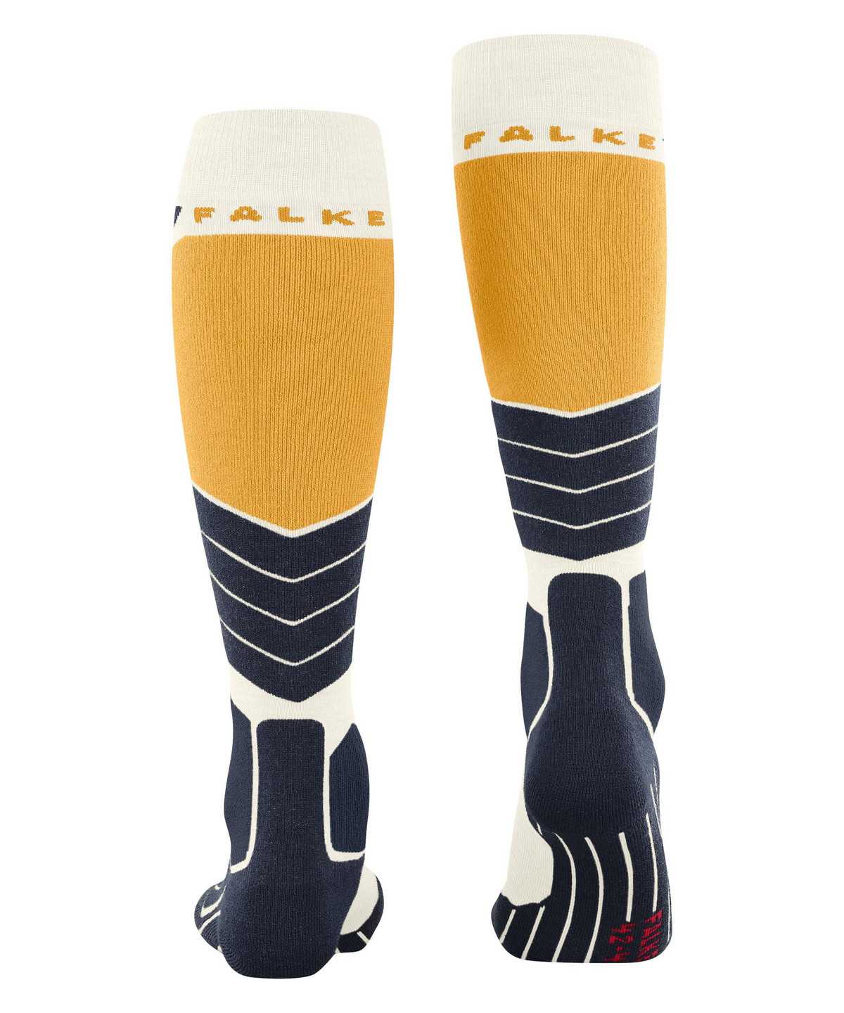 Pánské Ponožky Falke SK2 Intermediate Wool Skiing Knee-high Socks Bílé | 7312JRSBQ