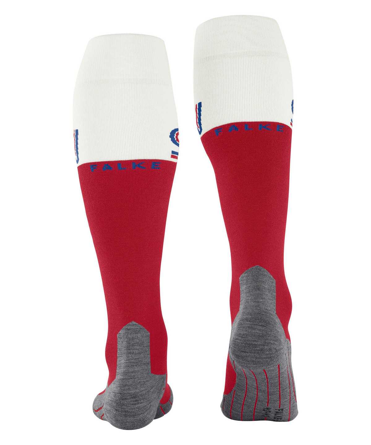 Pánské Ponožky Falke SK4 Advanced Skiing Knee-high Socks Červené | 1645PZCGU