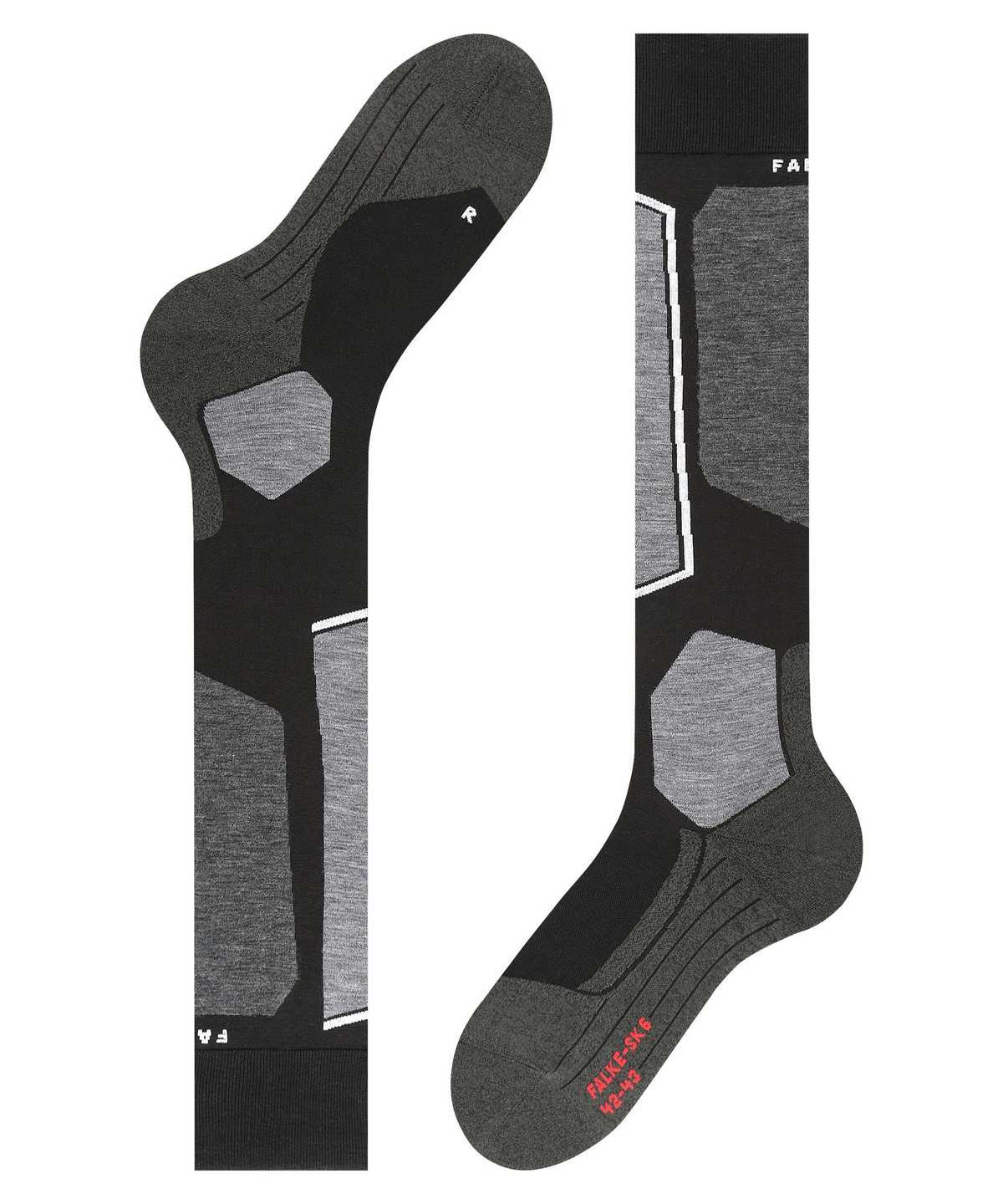 Pánské Ponožky Falke SK6 Pro Skiing Knee-high Socks Černé | 1345UCOHZ