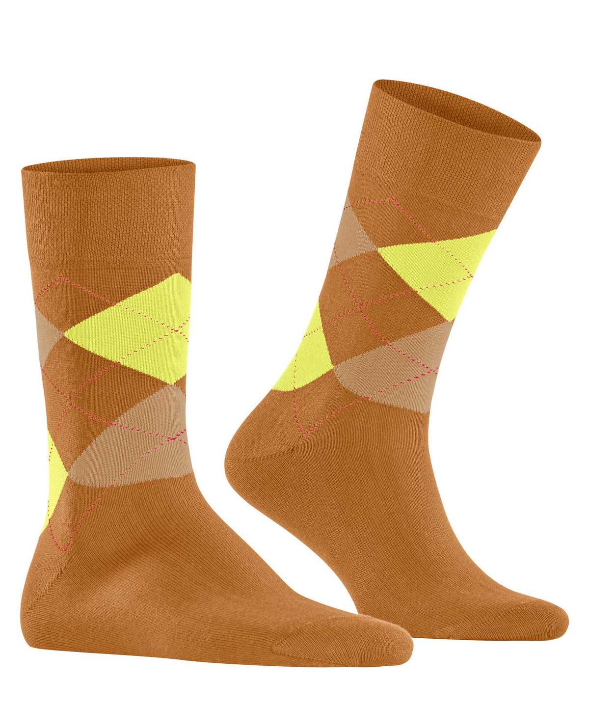 Pánské Ponožky Falke Sensitive Argyle Socks Oranžové | 9102OXDZI